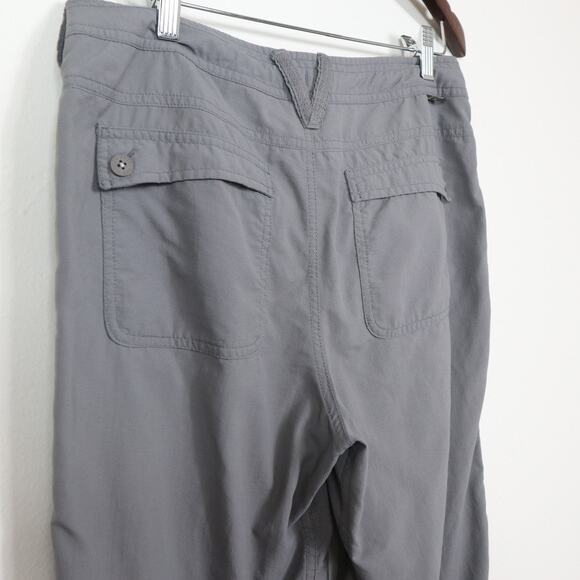 The North Face Size 8 Horizon Tempest Pants Nylon Ripstop Roll Up Gray - Picture 7 of 12